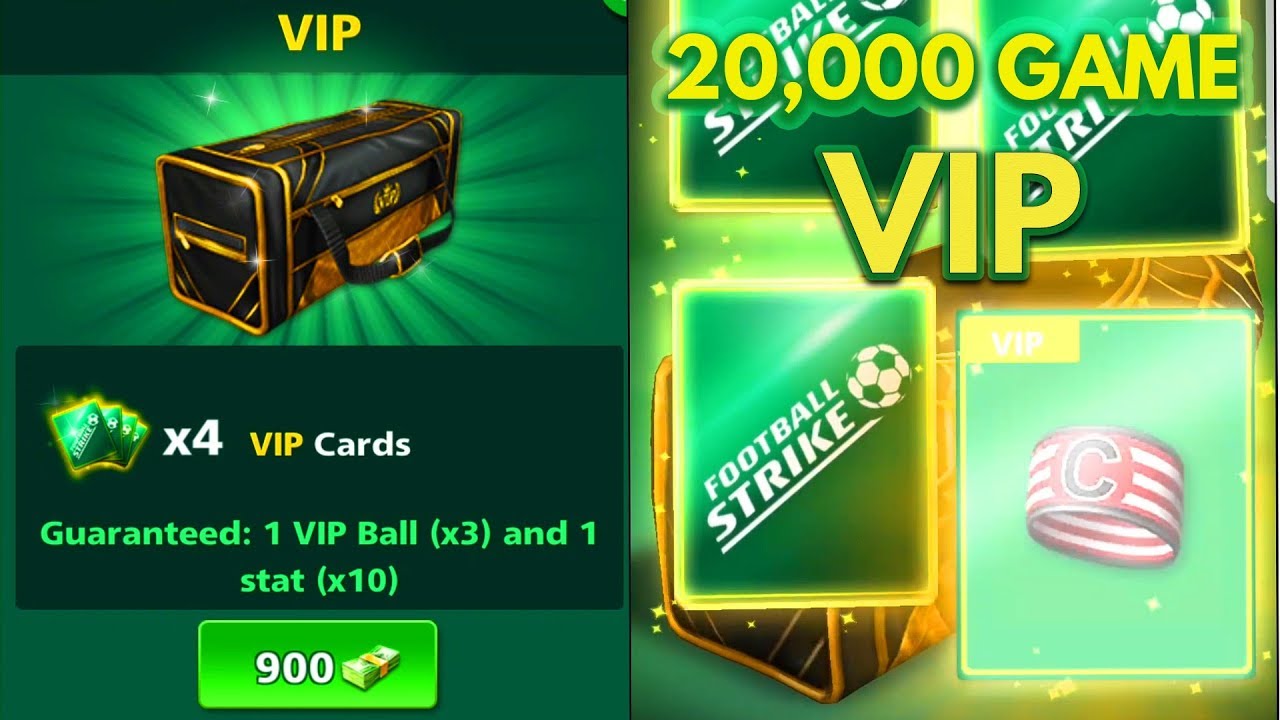 Football Strike VIP BAG OPENING! PLUS 20,000 FREE KICKS GAME YouTube