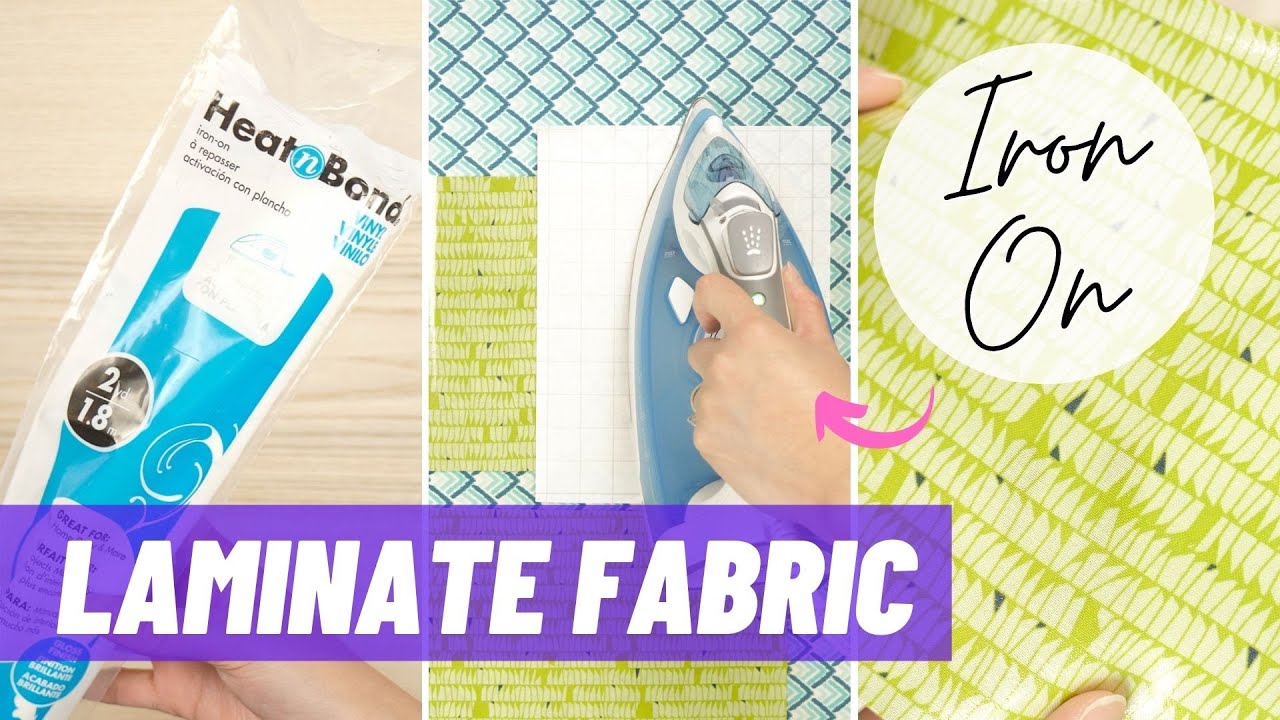 Laminate Your Own Fabric with Iron-On Vinyl - Cheaper Than Buying