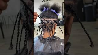 Bday Hairstyle!!🥳 Men Individual Twist with Triangle parts!  #braidstutorial #triangle #menbraids
