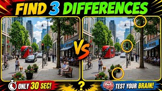 99% FAIL! Find 3 Differences in 30 Seconds 🧠 | Only Geniuses Can Spot All 3!