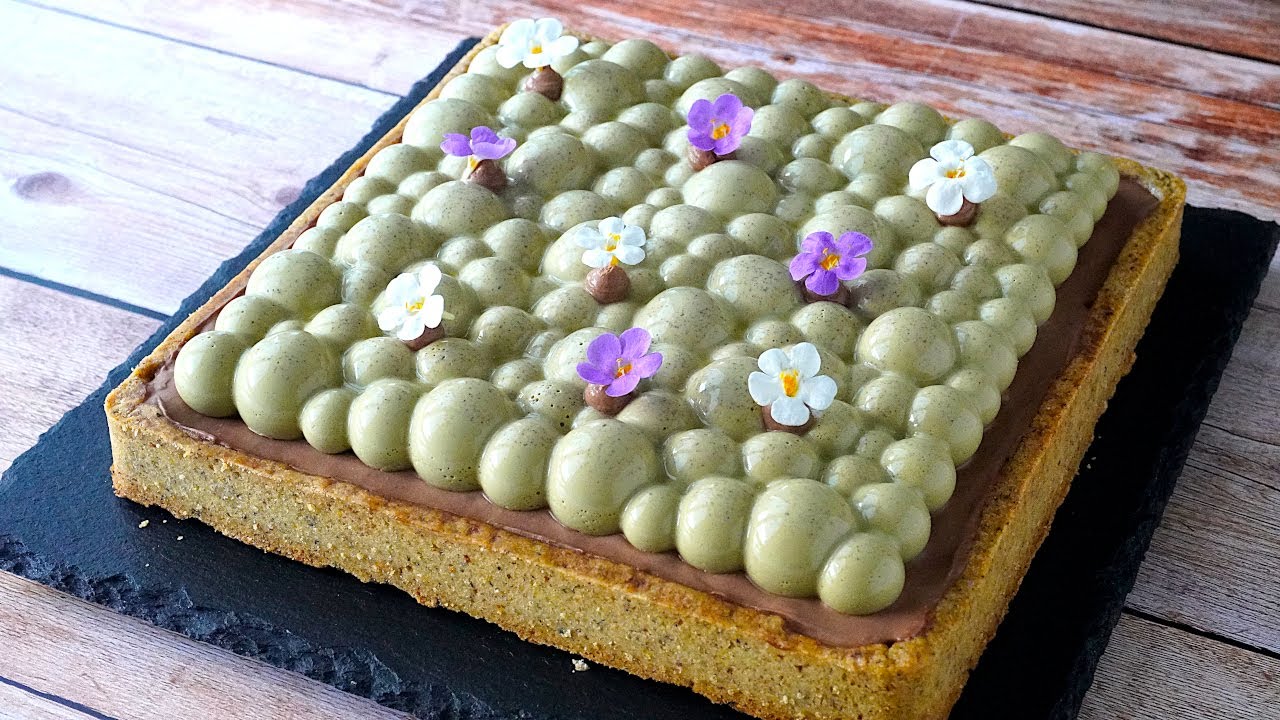 Рецепт пирога с фисташками и шоколадом |ASMR| cakeshare
