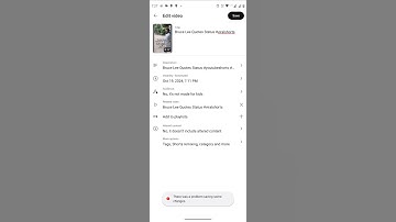 YouTube Problem Saving Some Change Issue Fix #shorts