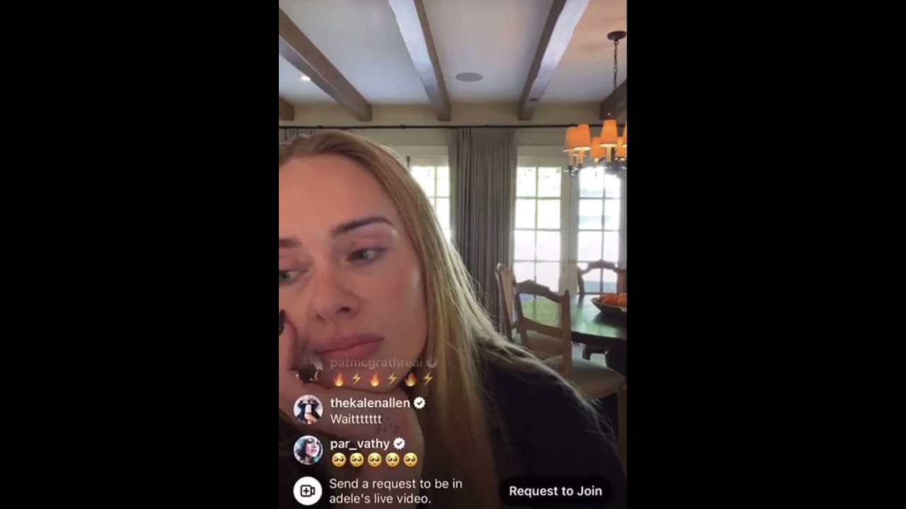 Adele Instagram livestream - Easy On Me