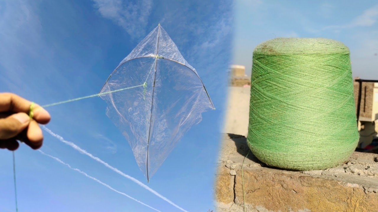 Invisible Phader Charla Make With Plastic Bag | Easy Way To Make Kite |