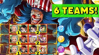 OPTC Kizuna VS Four Emperors - 6 Teams! [One Piece Treasure Cruise]