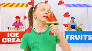 Fruit vs Ice Cream Stephi Learns About the Benefits of Healthy Food