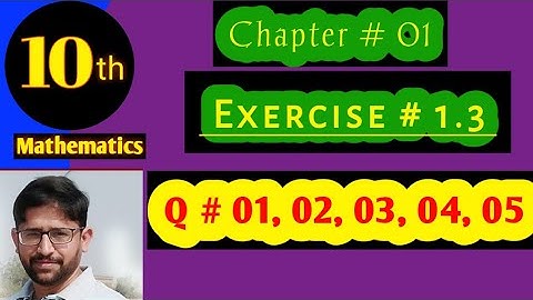 Class 10 maths chapter 1 Quadratic Equation| Exercise # 1.3  | Q.#. 01, 02, 03, 04, 05 | AHMED JAMIL