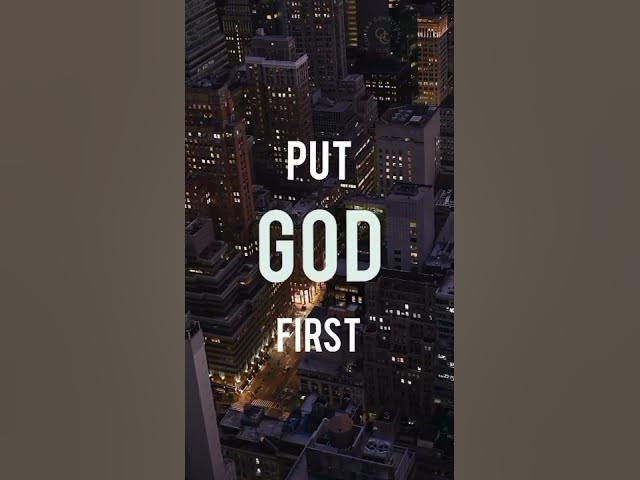 put God on first # Gd mring