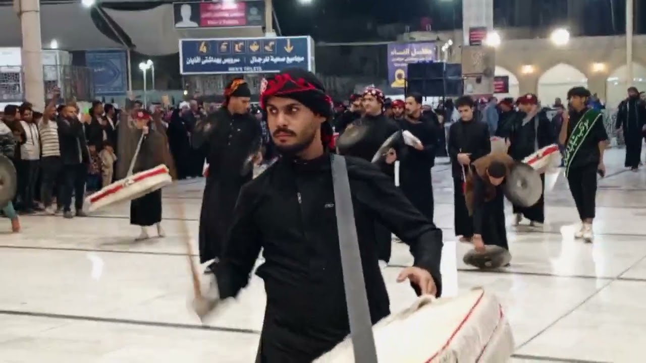 نزول عزاء زنجيل موكب شباب المهدي مع موكب الامام المنتظرع 7// 12 / 2024 في النجفش