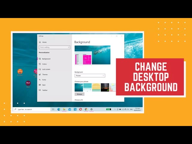 How to Change Desktop Background | Windows 10 class=