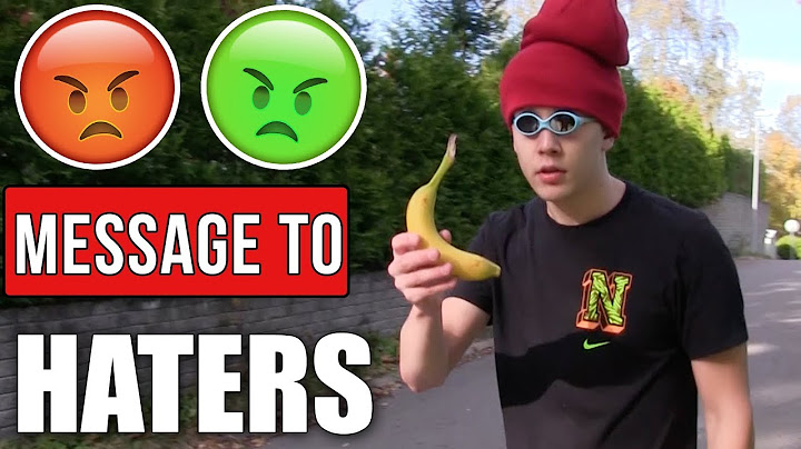 MESSAGE TO MY HATERS