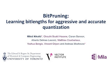 COHESA 2020 AGM Full Talk - BitPruning: Learning Bitlengths for Aggressive and Accurate Quantization