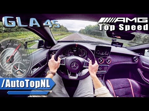 Mercedes GLA 45 AMG AUTOBAHN POV TOP SPEED & RACE START By AutoTopNL