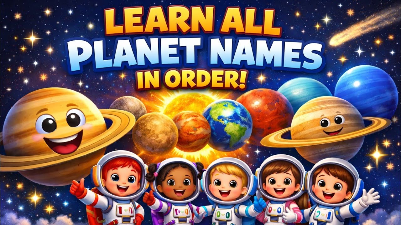 Let's learn Planet names | Fun Solar System Song for Kids 🚀🌍