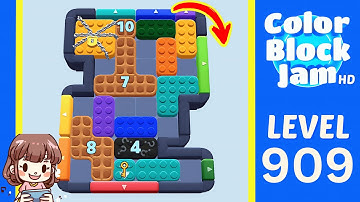 Color Block Jam Level 909 Solution Walkthrough