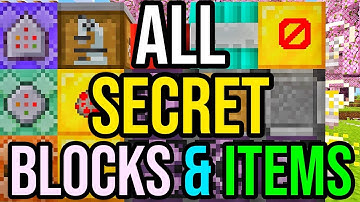 ALL *SECRET* BLOCKS In Minecraft Bedrock! (PS4/5, Xbox & MCPE!)