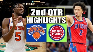 New York Knicks vs Detroit Pistons 2nd QTR HIGHLIGHTS | March 25 | 2024 NBA Season