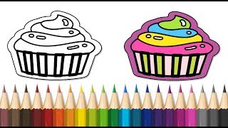 رسوم وصور متحركة تلوين الكب كيك  | خذ هديتك | Coloring the cupcake and ,Get your gift