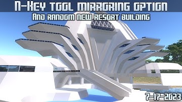Empyrion Galactic Survival - N key tool mirroring option and new WIP resort building