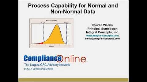 Process Capability for Normal and Non-Normal Data