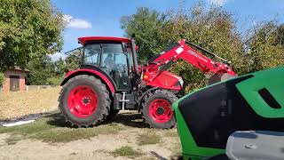Silaža 2022 Corn Silage Zetor Proxima Cl 100 Deutz Fahr 5100G Gaženje Silaže Novim Traktorom