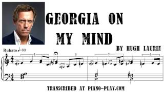 Hugh Laurie - Georgia On My Mind transcription in PDF, MIDI
