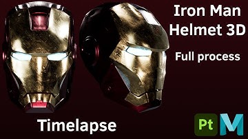Speed Modeling - Iron Man Helmet 3D Model