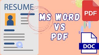 Best Resume Format - Word or PDF File Format