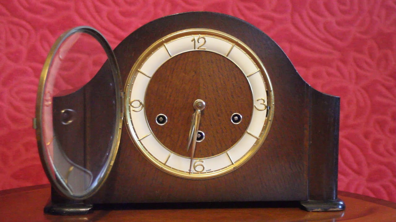 Antique German 'SCHATZ' 8Day Mantel Clock with 3 Melodies Chimes YouTube