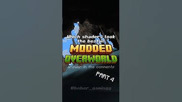 Which shaders look the best in Modded Overworld? 4 🔥 #minecraft #gaming #shaders