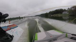 Wakeboard scarecrow and failed tantrum attempt