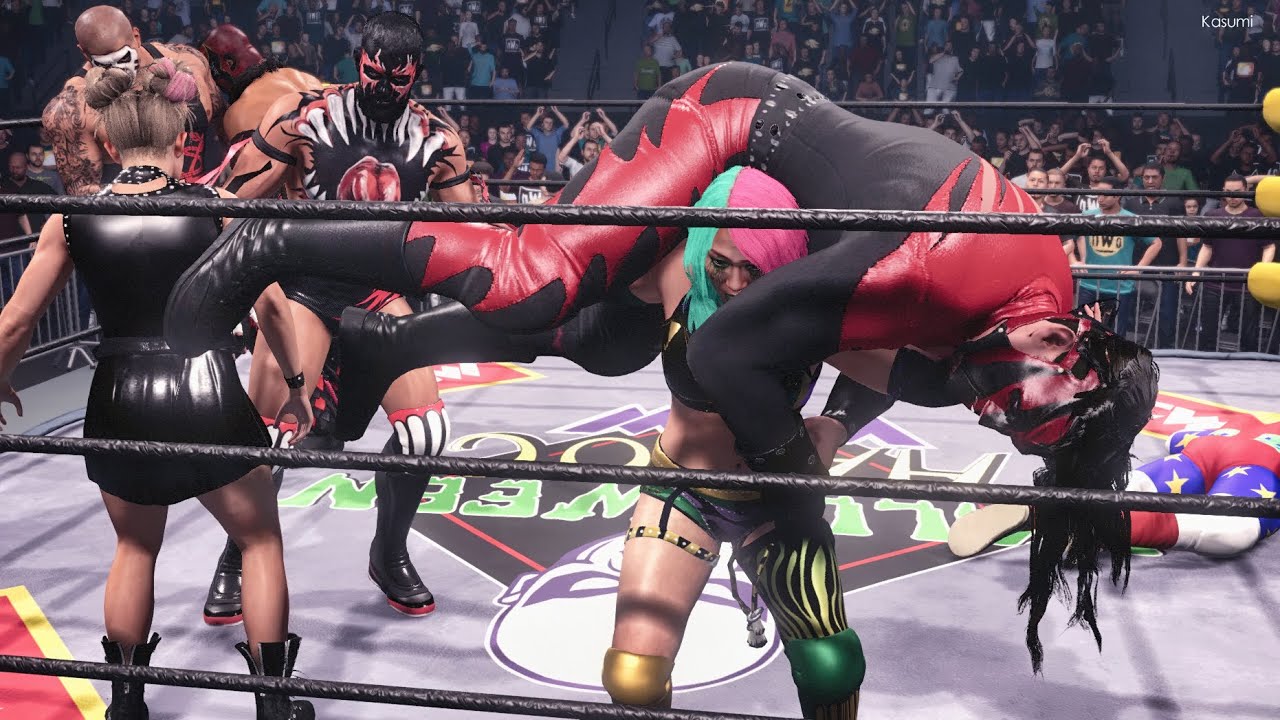 WWE 2k22 Halloween Battle Royal 2! Asuka, Alexa Bliss & Kane