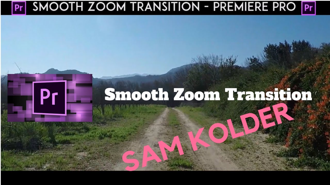 Smooth zoom blur transition effect | Premiere Pro 2018 | (Sam Kolder inspired)