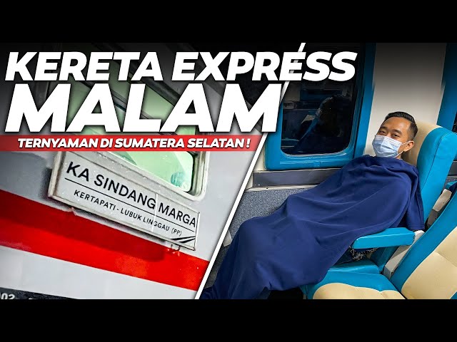 TIDUR NYAMAN DI KERETA EKSPRES MALAM LINTAS TENGAH HUTAN! Trip KA Sindang Marga class=