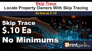 PRINTgenie -  Most Accurate and Detailed Skip Trace Available