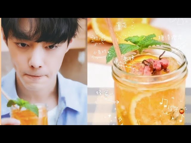 [ENG SUB] Xiao Zhan How To Make A Summer Drink - Orange class=