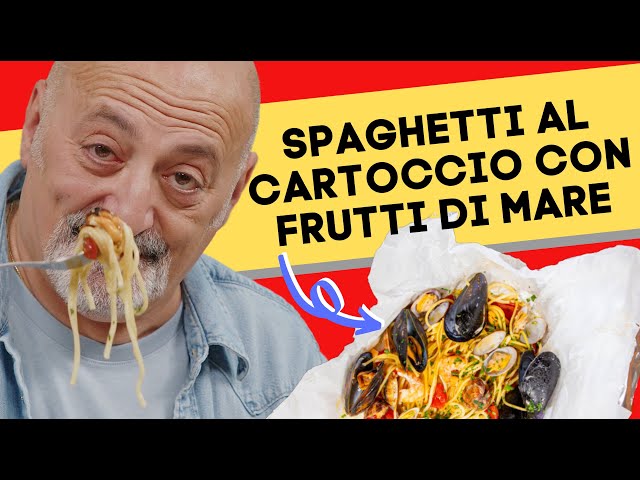 Spaghetti al cartoccio con frutti di mare - YouTube