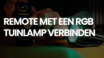 Hoe koppel je een afstandsbediening aan een LED RGB tuinlamp?