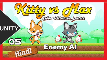 Unity 2D Platformer - Enemy AI - [kitty vs max] 05