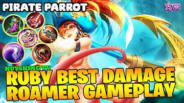 RUBY BEST BUILD 2023 | RUBY DAMAGER BUILD ROAMER GAMEPLAY | MOBILE LEGENDS BANG BANG
