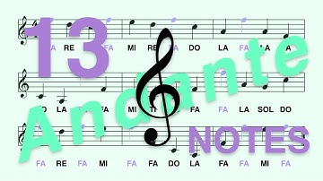 Treble (G) Clef, Do Re... (Ti): Learn to Read the FA Note in Less Than 2 Minutes (Andante, 13 Notes)