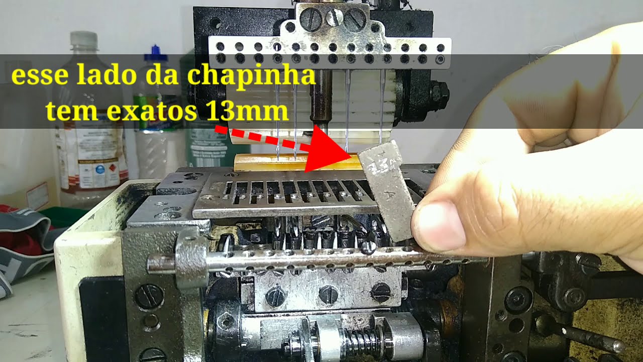 Como ajustar a altura da barra de agulha da elastiqueria Siruba, Singer, Lanmax...