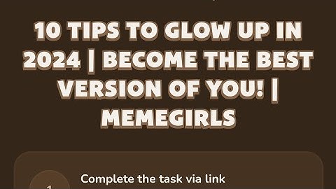 10 Tips To Glow Up in 2024//Become The Best Version of You// Memegirls//Memefi video Codes