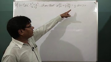 Partial Differentiation, Part 9, Solutions, Differential Calculus, Magadh University