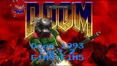 Doom 1993 Knee Deep in the Dead Episode 2 no commentary gameplay