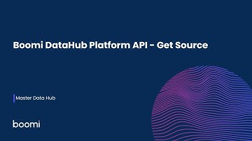Boomi DataHub Platform API - Get Source