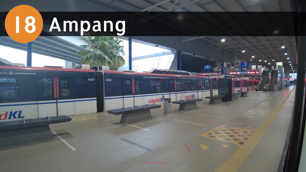 Ampang LRT Station Exterior & Interior