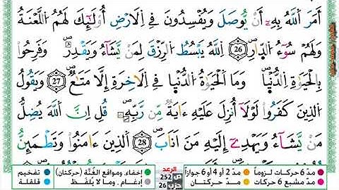 سورة الرعد الشيخ محمد سايد برواية ورش عن نافع 