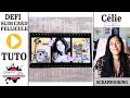 TUTORIEL - DEFI SCRAPBOOKING, creation  SLIM CARD PELLICULE avec Célie, un joli objet décoratif