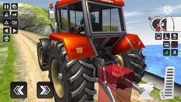 real tractor trolley cargo farming simulation game Android iOS Gameplay || MICROF Gaming
